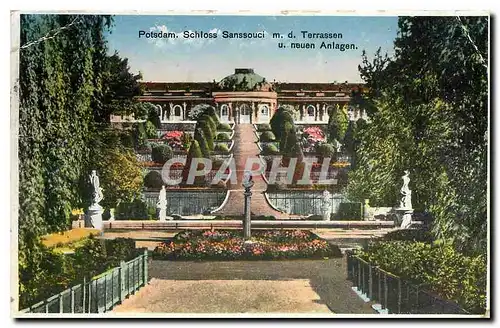 Cartes postales Potsdam Schloss Sanssouci m d Terrassen