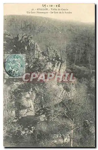 Cartes postales Avallon Vallee du Cousin le Crot de la Foudre