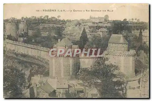 Cartes postales Fougeres le Chateau & vue generale sur Rille