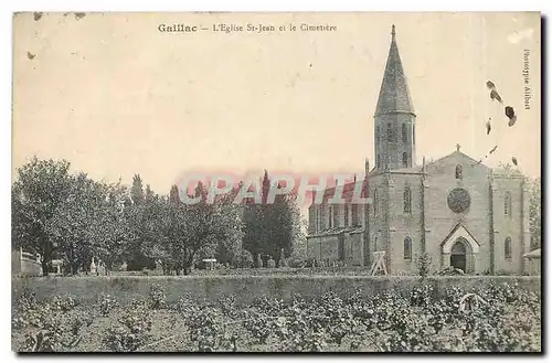 Cartes postales Gaillac l'Eglise St Jean et le Cimetiere