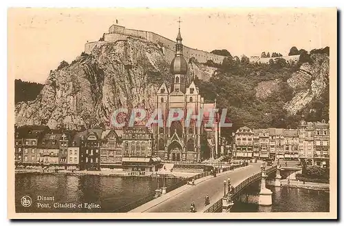 Cartes postales Dinant Pont Citadelle et Eglise
