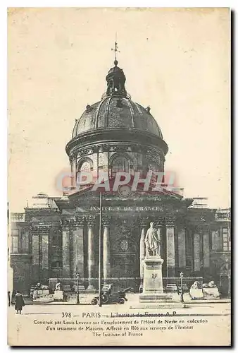 Cartes postales Paris  L'Institut de France