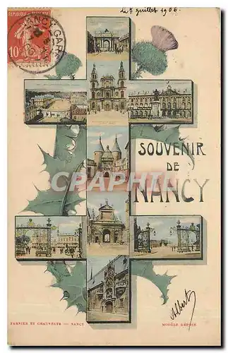 Cartes postales Souvenir de Nancy