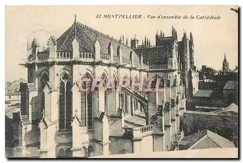 Cartes postales Montpellier Vue d'Ensemble de la Cathedrale