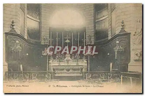 Cartes postales Pezenas Collegiale St Jean Le Choeur