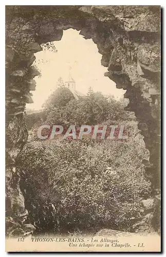 Cartes postales Thonon les Bains Les Allinges Une echapee sur la Chapelle