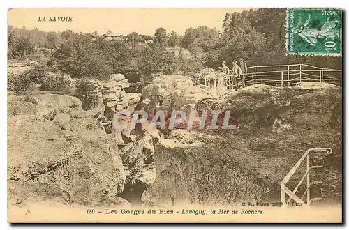 Ansichtskarte AK La Savoie Les Gorges du Fier Lavagny la Mer de Rochers