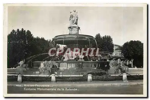 Cartes postales Aix en Provence Fontaine Monumentale de la Rotonde