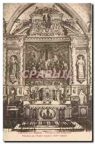 Cartes postales Les Arcs sur Argene Chapelle Ste Rosaline Retable de l'Autel majeur