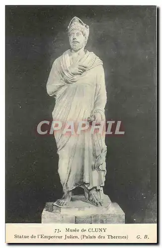 Cartes postales Musee de Cluny Statue de l'Empereur Julien Palais des Thermes
