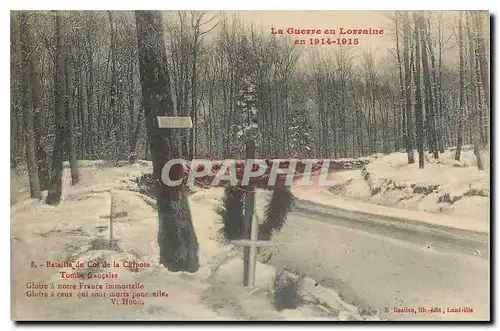 Ansichtskarte AK La Guerre en Lorraine en 1914 1915 Bataille du Col de la Chipote Tombe francaise