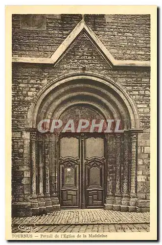 Cartes postales Tournus Portail de l'Eglise de la Madeleine