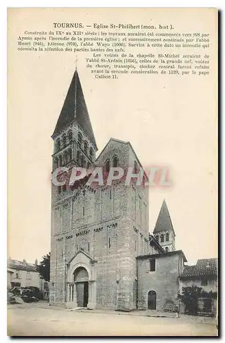 Ansichtskarte AK Tournus Eglise St Philibert mon hist