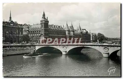 Cartes postales moderne Paris et ses Merveilles La Seine le pont au Change et le palais de Justic Conciergerie