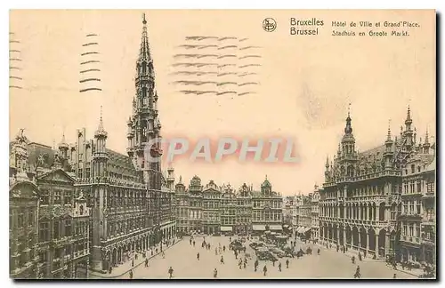 Ansichtskarte AK Bruxelles Hotel de Ville et Grand Place