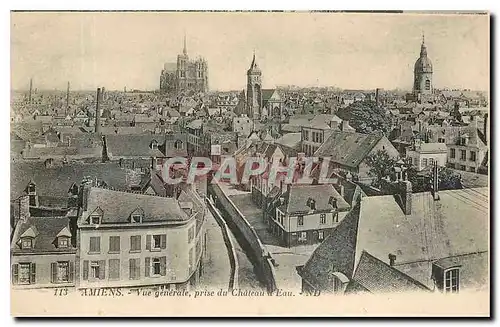 Ansichtskarte AK Amiens Vue generale prise du Chateau Eau