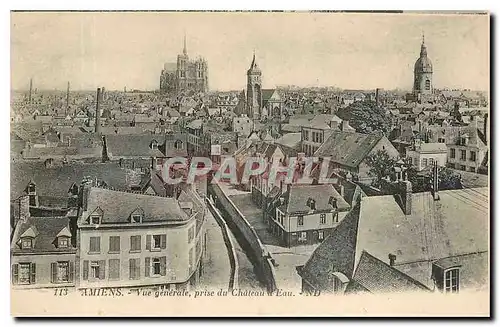 Cartes postales Amiens Vue generale prise du Chateau Eau