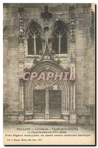 Cartes postales Tallard Le Chateau Facade de la Chapelle La Chapelle