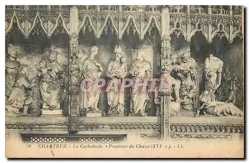 Cartes postales Chartres La Cathedrale Pourtour du Choeur