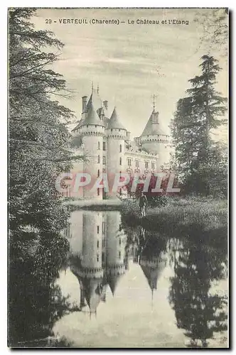 Cartes postales Verteuil Charente Le Chateau et l'Etang