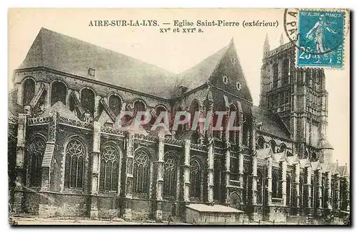 Cartes postales Aire sur la Lys Eglise Saint Pierre Exterieur