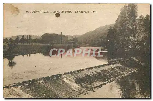 Ansichtskarte AK Perigueux Bords de l'Isle Le Barrage