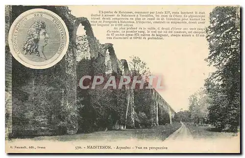 Ansichtskarte AK Maintenon Aqueduc Vue en Perspective