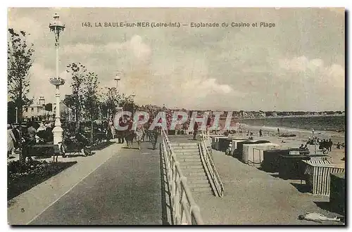 Ansichtskarte AK La Baule sur Mer Loire Inf Esplanade du Casino et Plage