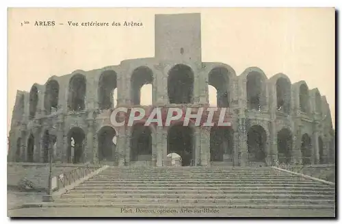 Ansichtskarte AK Arles Vue exterieure des Arenes