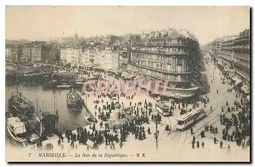 Cartes postales Marseille La Rue de la Republique