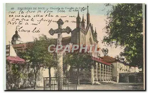 Cartes postales Environs de Nice Chapelle du Couvent de Cimies