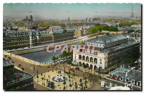 Cartes postales moderne Panorama sur la place du Chatelet Paris