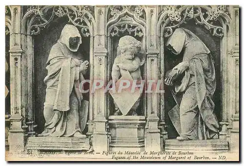 Ansichtskarte AK Bourg Eglise de Brou Figures du Mausolee de Marguerite de Bourbon