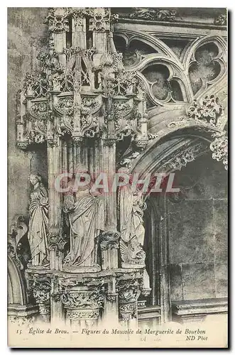 Ansichtskarte AK Eglise de Brou Figures du Mauselee de Marguerite de Bourbon