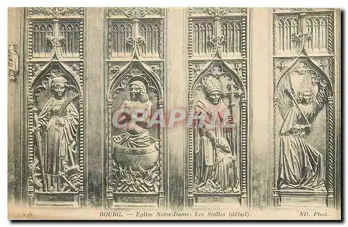 Cartes postales Bourg Eglise Notre Dame Les Stalles