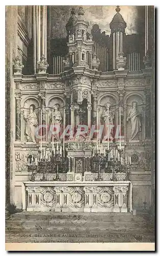Cartes postales Ste Anne d'Auray Interieur de la Basilique Le Maitre Autel Orgue