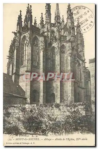 Ansichtskarte AK Mont St Michel Abbaye Abside de l'Eglise