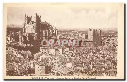 Ansichtskarte AK Narbonne Vue panoramique sur St Just et l'Ancien Palais Episcopal