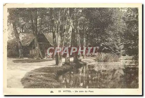Cartes postales Vittel Un coin du Parc