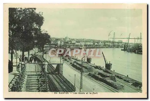 Ansichtskarte AK Nantes Les Quais et le Port