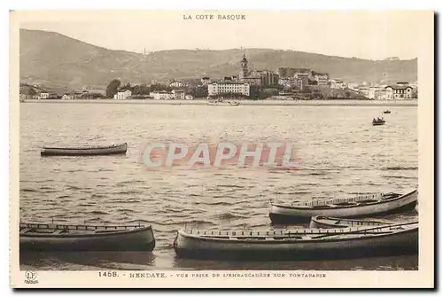 Cartes postales La Cote Basque Hendaye Vue prise de l'embarcadere sur Fontarabie