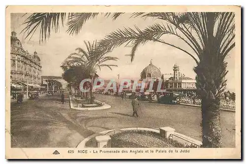 Cartes postales Nice La Promenade des Anglais et le Palais de la Jetee