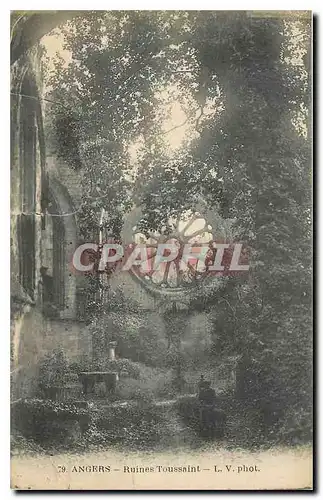 Cartes postales Angers Ruines Toussaint