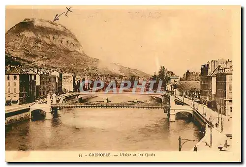 Cartes postales Grenoble L'Isere et les Quais