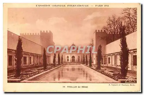 Cartes postales Exposition Coloniale Internationale Paris Pavillon du Maroc