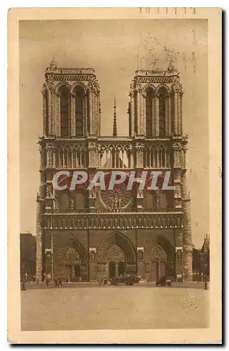 Ansichtskarte AK Notre Beau Paris Notre Dame Facade