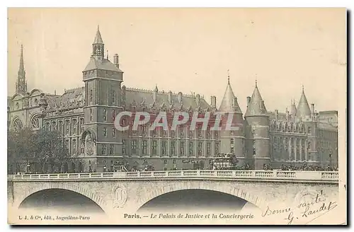 Ansichtskarte AK Paris Le Palais de Justice et la Conciergerie