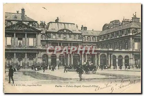 Cartes postales Paris Palais Royal Conseil d'Etat