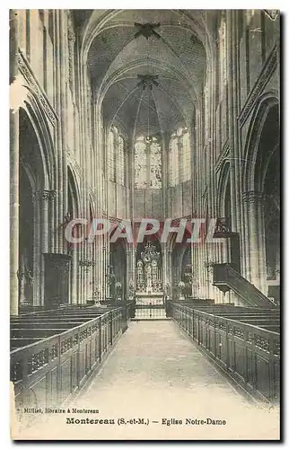 Ansichtskarte AK Montereau S et M Eglise Notre Dame