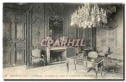 Cartes postales Rambouillet Le Chateau Le Cabinet de travail du President de la Republique